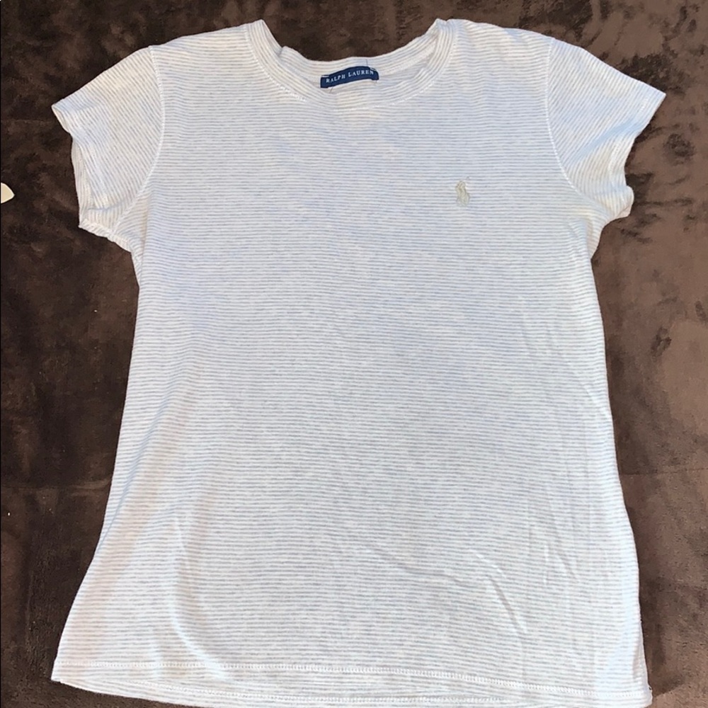 Polo white striped shirt